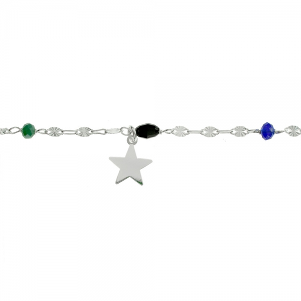 Pulsera estrella colgante