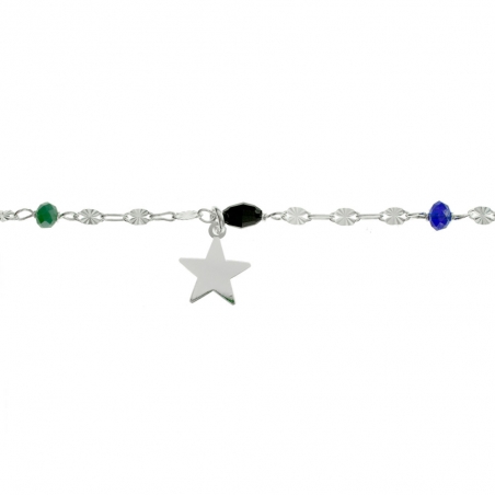 Pulsera estrella colgante