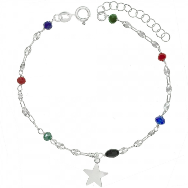 Pulsera estrella colgante