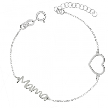 Pulsera Mamá con corazón