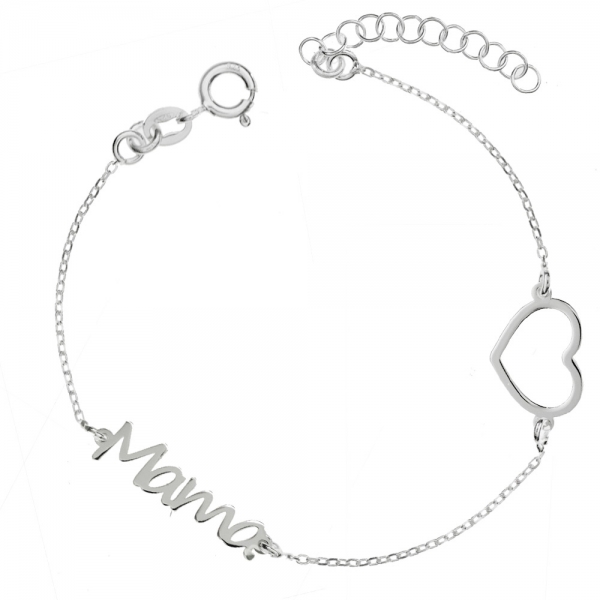 Pulsera Mamá con corazón