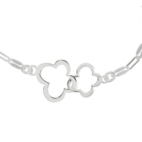 Pulsera flores entrelazadas