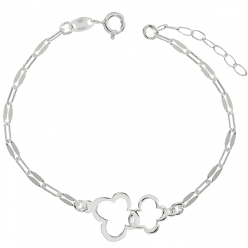 Pulsera flores entrelazadas