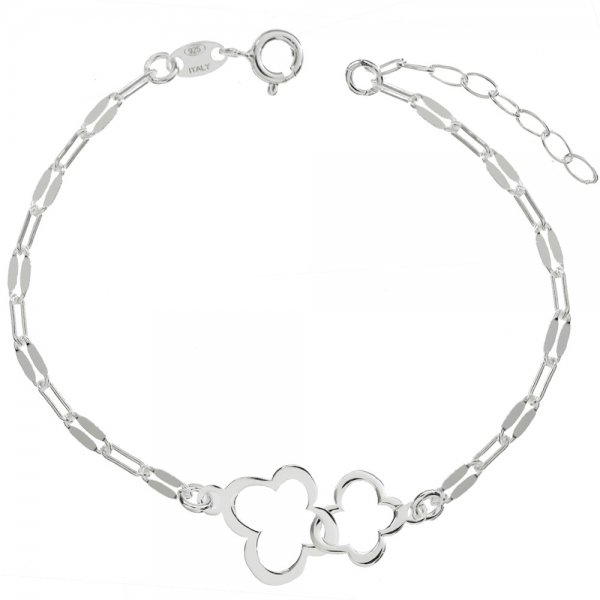 Pulsera flores entrelazadas