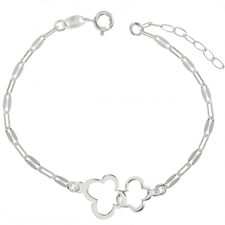 Pulsera flores entrelazadas