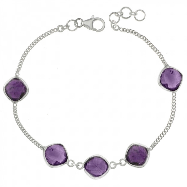 Pulsera rombos de Amatista