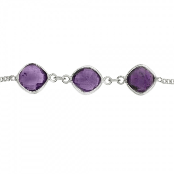 Pulsera rombos de Amatista
