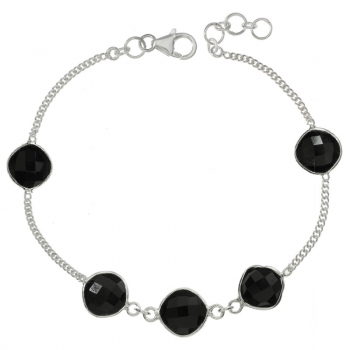 Pulsera rombos de Ónix