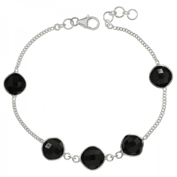 Pulsera rombos de Ónix