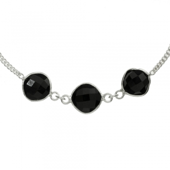 Pulsera rombos de Ónix 2