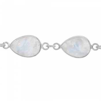 Pulsera gotas de piedra de luna 2