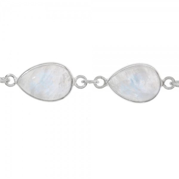 Pulsera gotas de piedra de luna