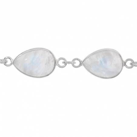Pulsera gotas de piedra de luna