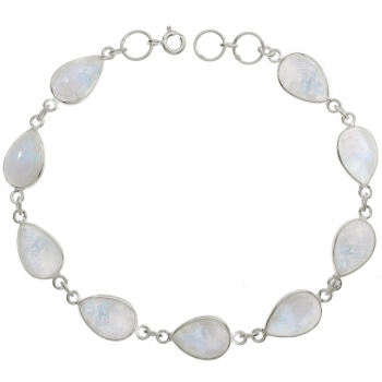 Pulsera gotas de piedra de luna