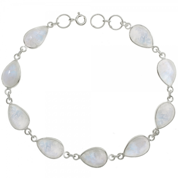 Pulsera gotas de piedra de luna