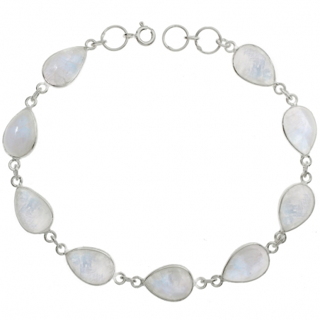 Pulsera gotas de piedra de luna