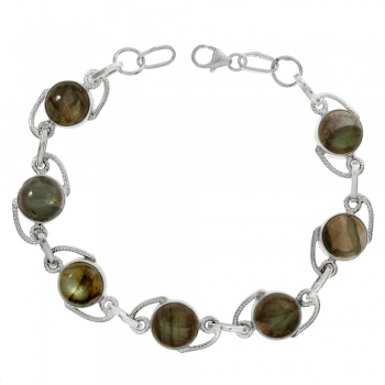 Pulsera eslabón de labradorita