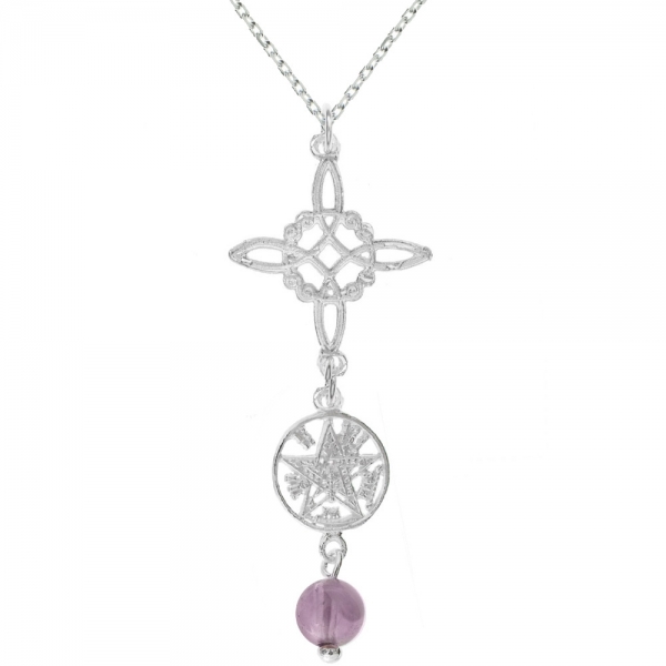 Doble amuleto Nudo de Bruja & Tetragrámaton