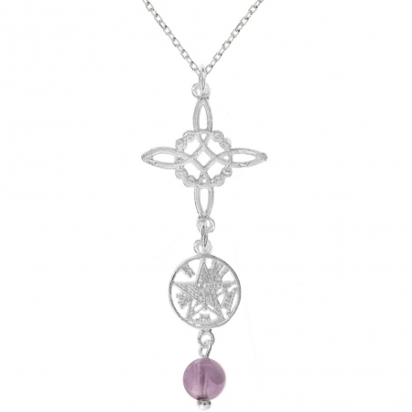 Doble amuleto Nudo de Bruja & Tetragrámaton