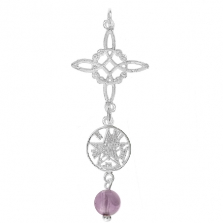 Doble amuleto Nudo de Bruja & Tetragrámaton