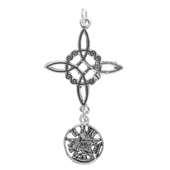 Doble amuleto Nudo de Bruja & Tetragrámaton 2