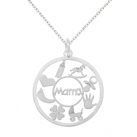 Collar símbolos maternidad