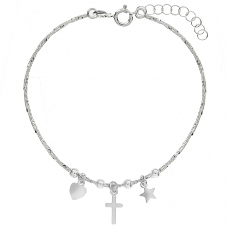 Pulsera semirígida con colgantes