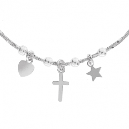 Pulsera semirígida con colgantes