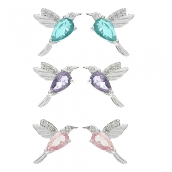 Pendientes colibrí