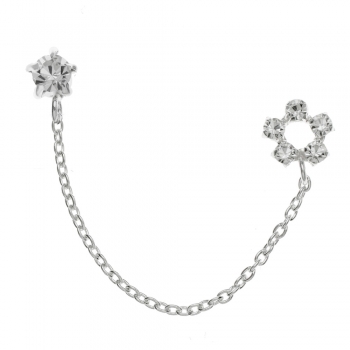 Pendiente doble agujero