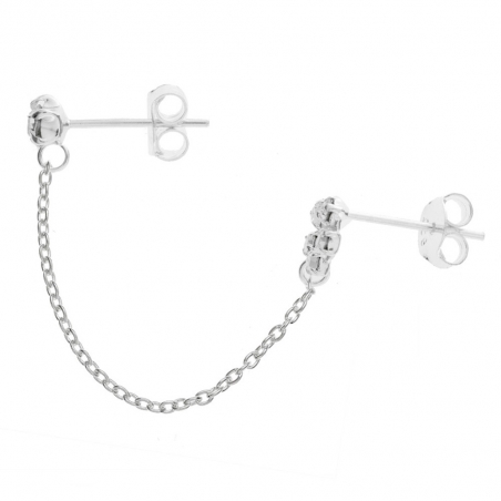 Pendiente doble agujero