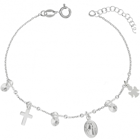 Pulsera Virgen Milagrosa & símbolos religiosos