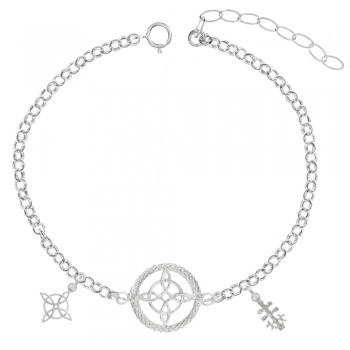 Pulsera amuleto Nudo de Bruja & Caravaca