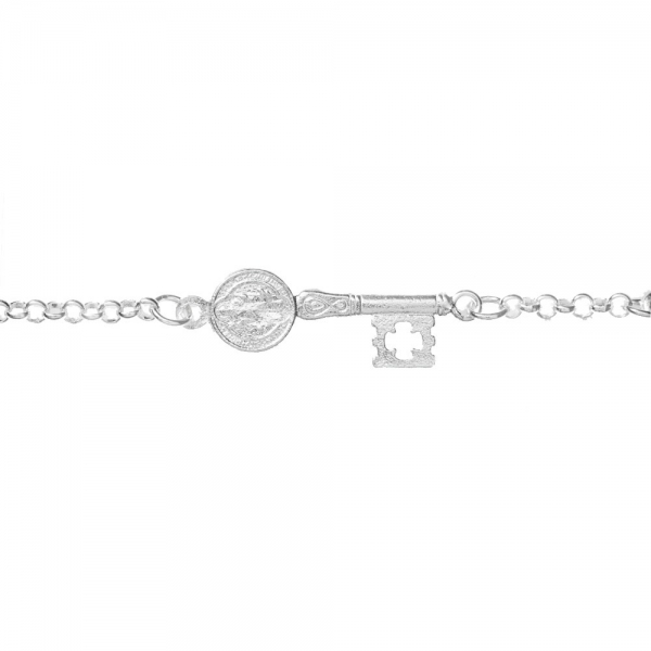 Pulsera San Judas Plata de Ley