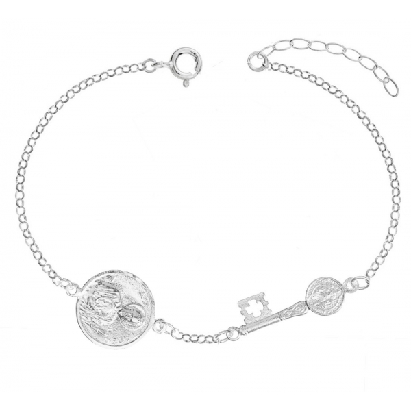 Pulsera San Judas Plata de Ley