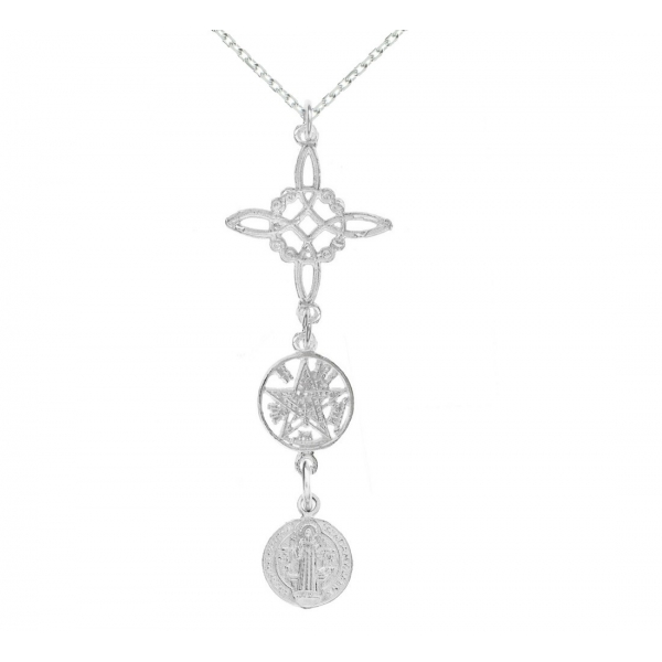 Triple amuleto Nudo de Bruja & Tetragrámaton &...