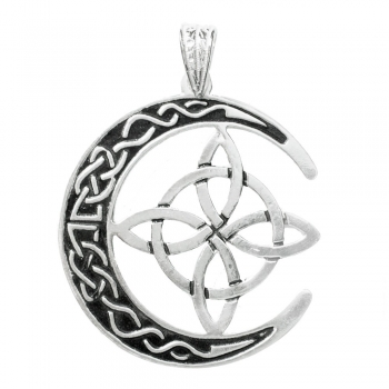 Colgante luna vikinga & Nudo de Bruja 2