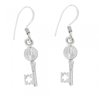 Pendientes San Benito Plata de Ley