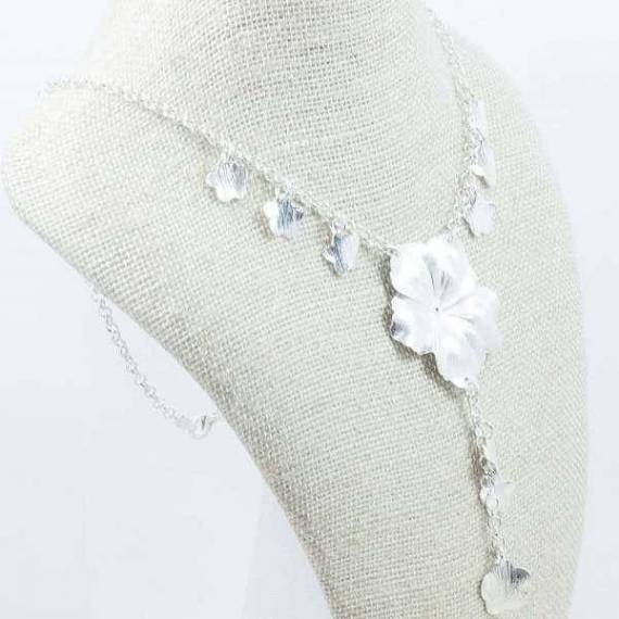 Collar flor Plata de Ley 2