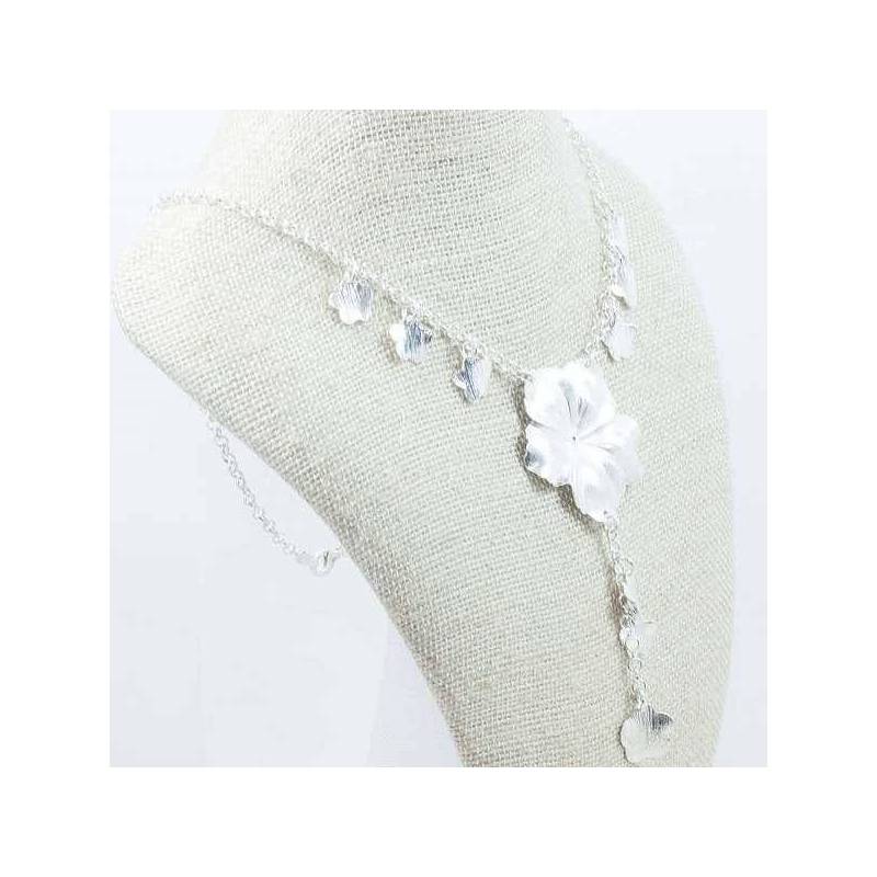 Collar flor Plata de Ley