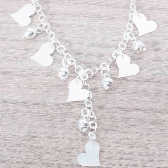 Collar corazón Plata de Ley