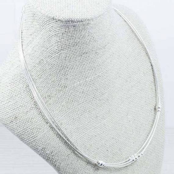 Collar tres vueltas Plata de Ley