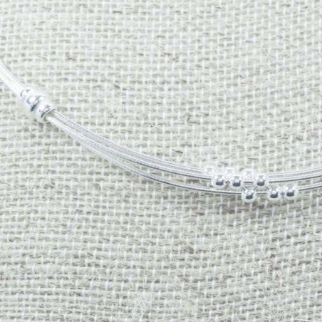 Collar tres vueltas Plata de Ley