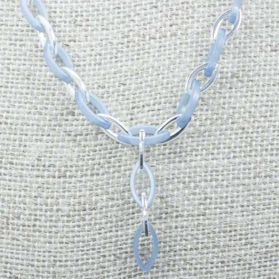 Collar eslabón oval Plata de Ley