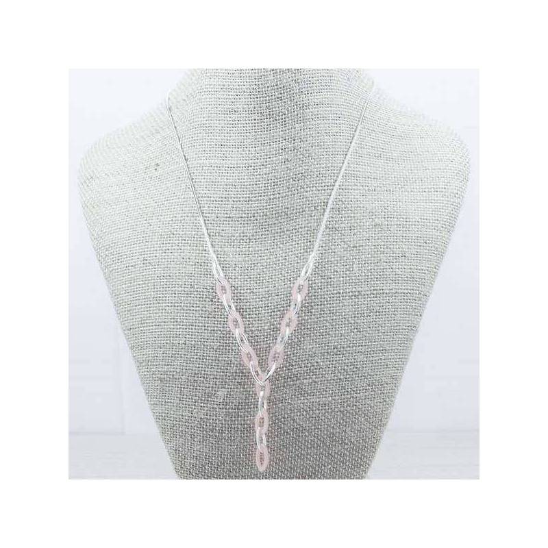 Collar eslabón oval Plata de Ley