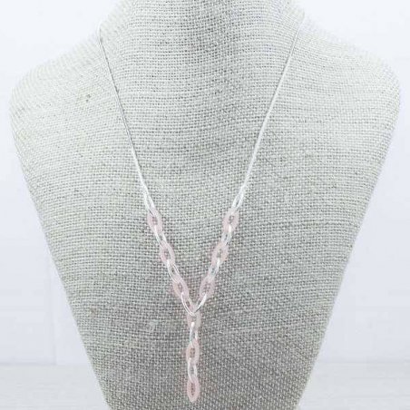 Collar eslabón oval Plata de Ley