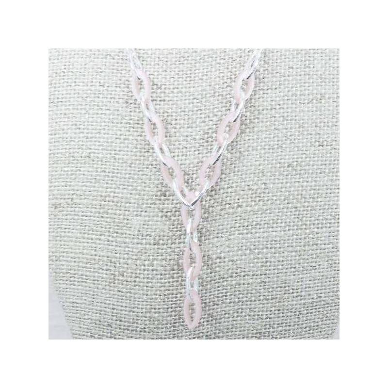 Collar eslabón oval Plata de Ley