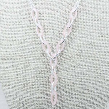 Collar eslabón oval Plata de Ley