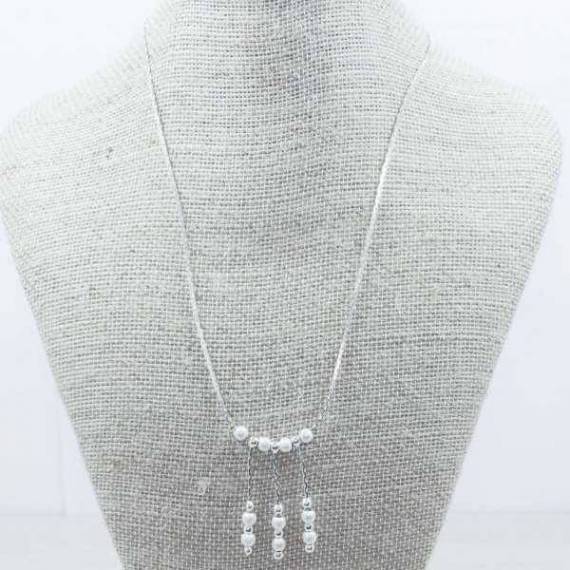 Collar bolas Plata de Ley