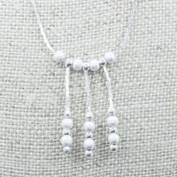 Collar bolas Plata de Ley 2